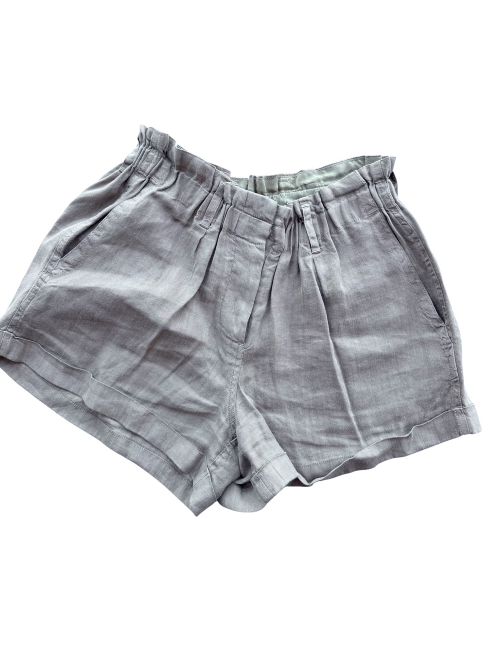 Rails Monty Paperbag Waist Shorts Linen Flat Front Shorts, Size Small, Casual